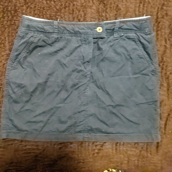 Taylor Vintage reversible skirt, black and white buffalo plaid, grey blue on rev - Picture 2 of 4